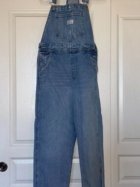 Levi's Light Blue Denim Overalls with Contrast Stitching